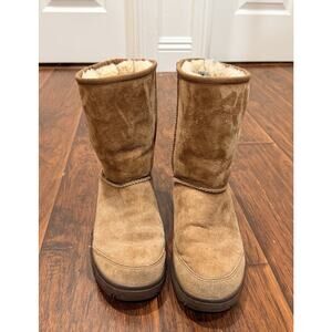 UGG Australia Ultimate Short Boots for Women, Size US 8 Tan Leather